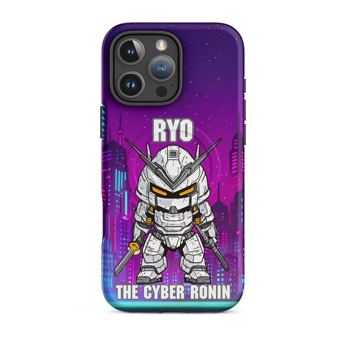 Ryo the Cyber Ronin - MagSafe Tough Case for iPhones 14 to 16 - BBairt