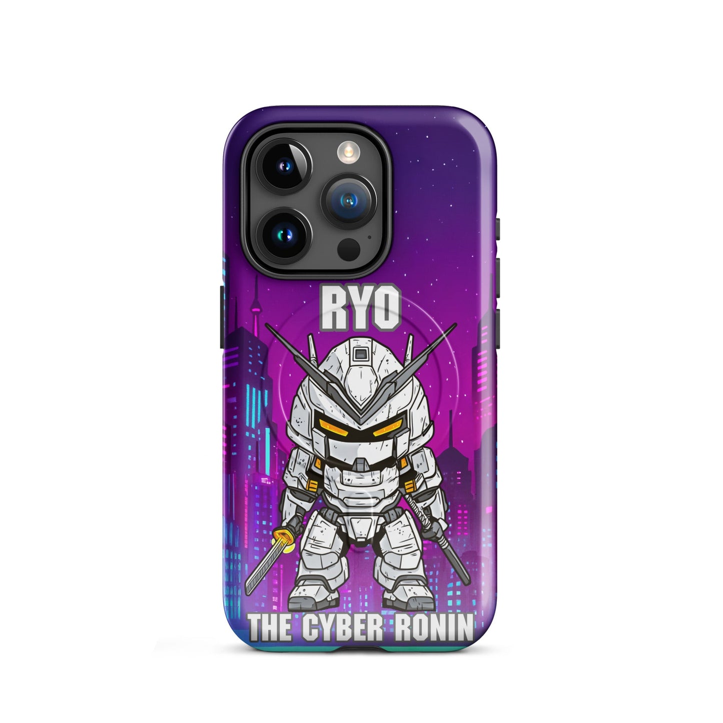 Ryo the Cyber Ronin - MagSafe Tough Case for iPhones 14 to 16 - BBairt