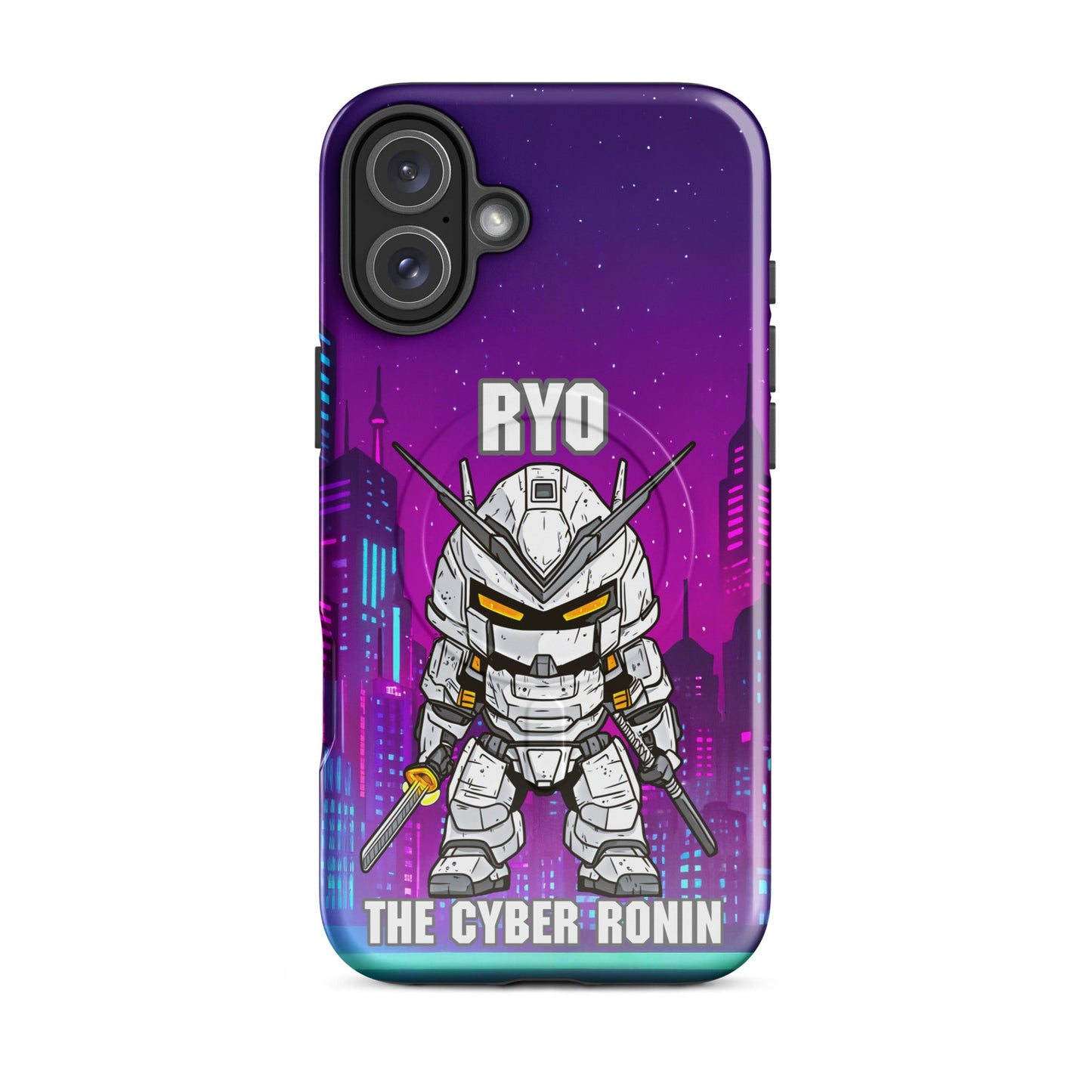 Ryo the Cyber Ronin - MagSafe Tough Case for iPhones 14 to 16 - BBairt