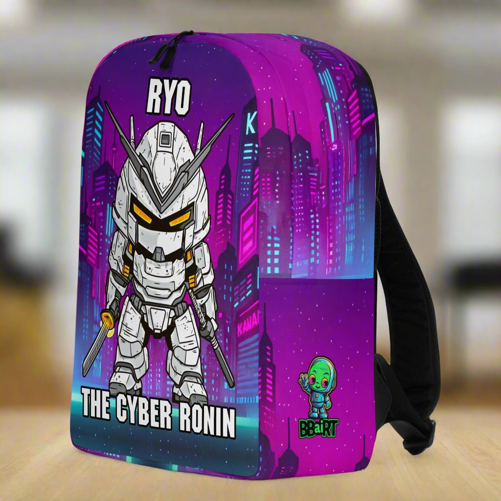 Ryo the Cyber Ronin - Minimalist Backpack - BBairt