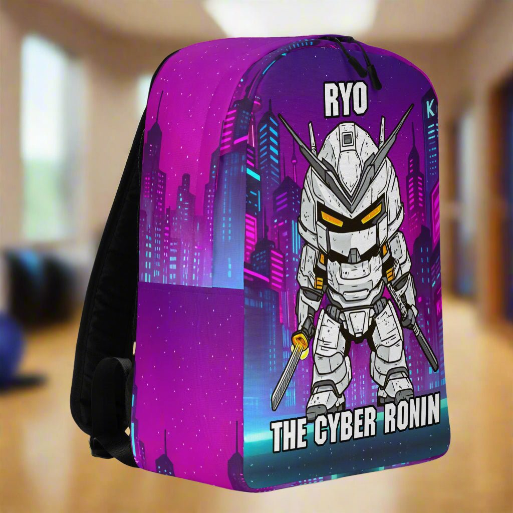 Ryo the Cyber Ronin - Minimalist Backpack - BBairt