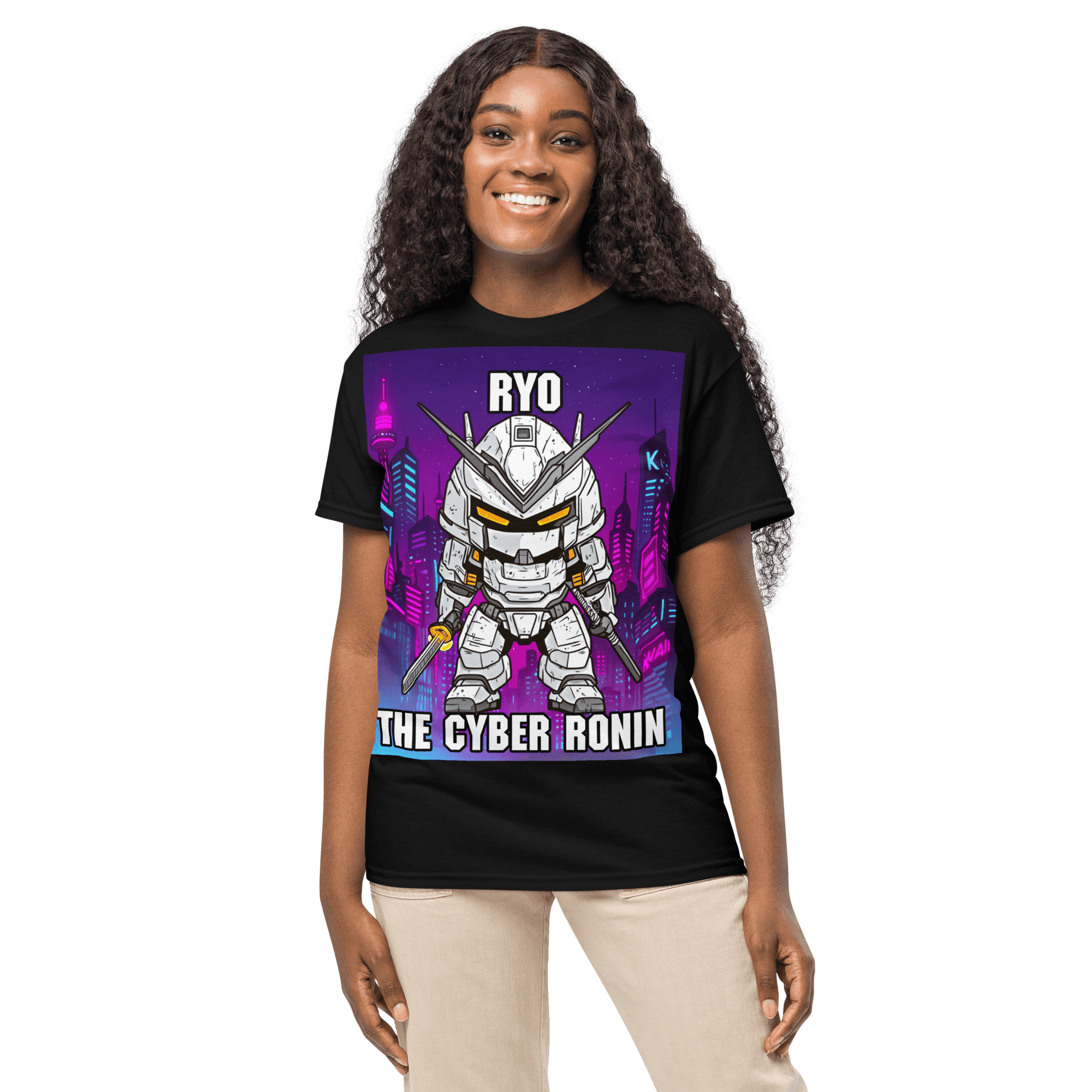 Ryo the Cyber Ronin - Unisex DryBlend T-Shirt - BBairt