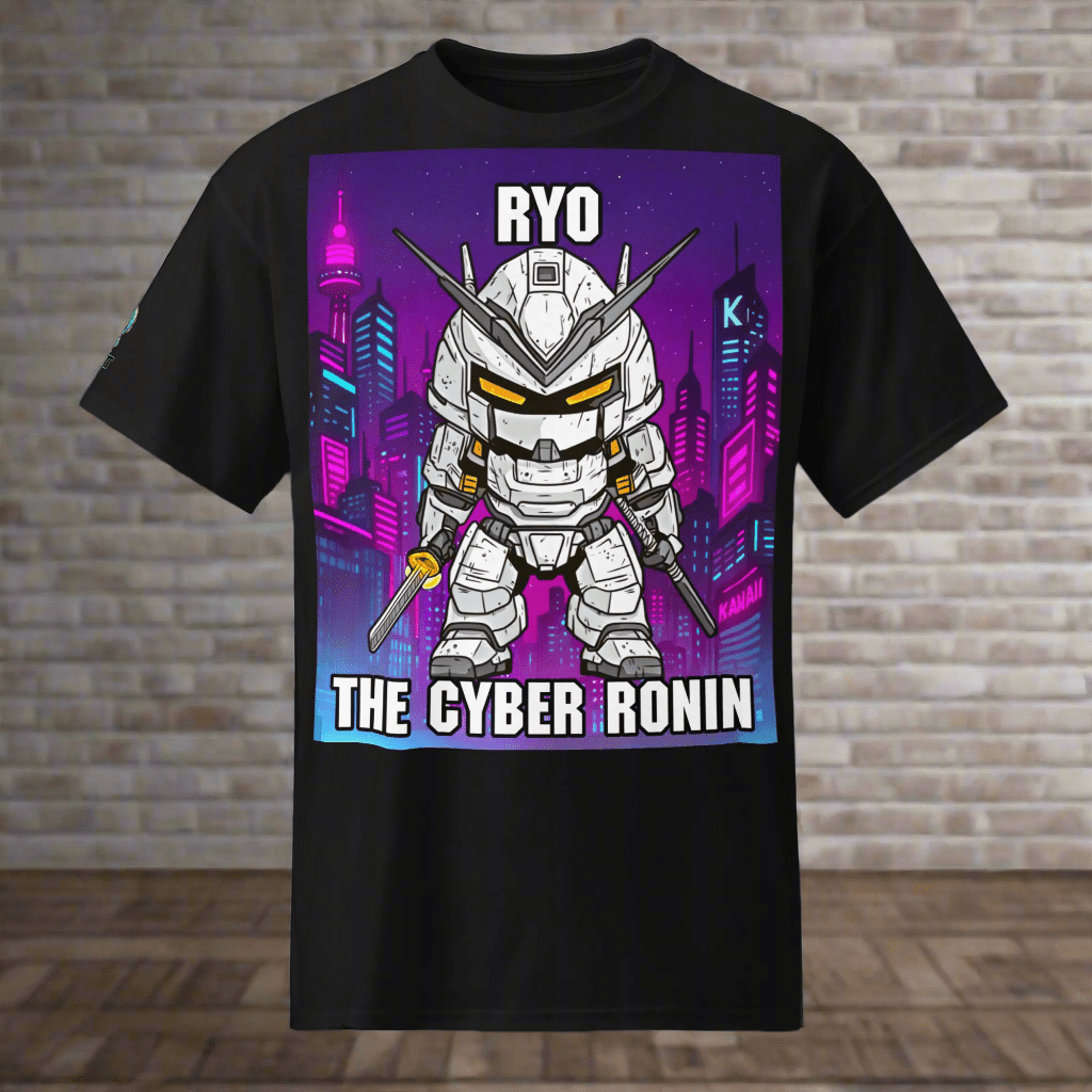 Ryo the Cyber Ronin - Unisex DryBlend T-Shirt - BBairt