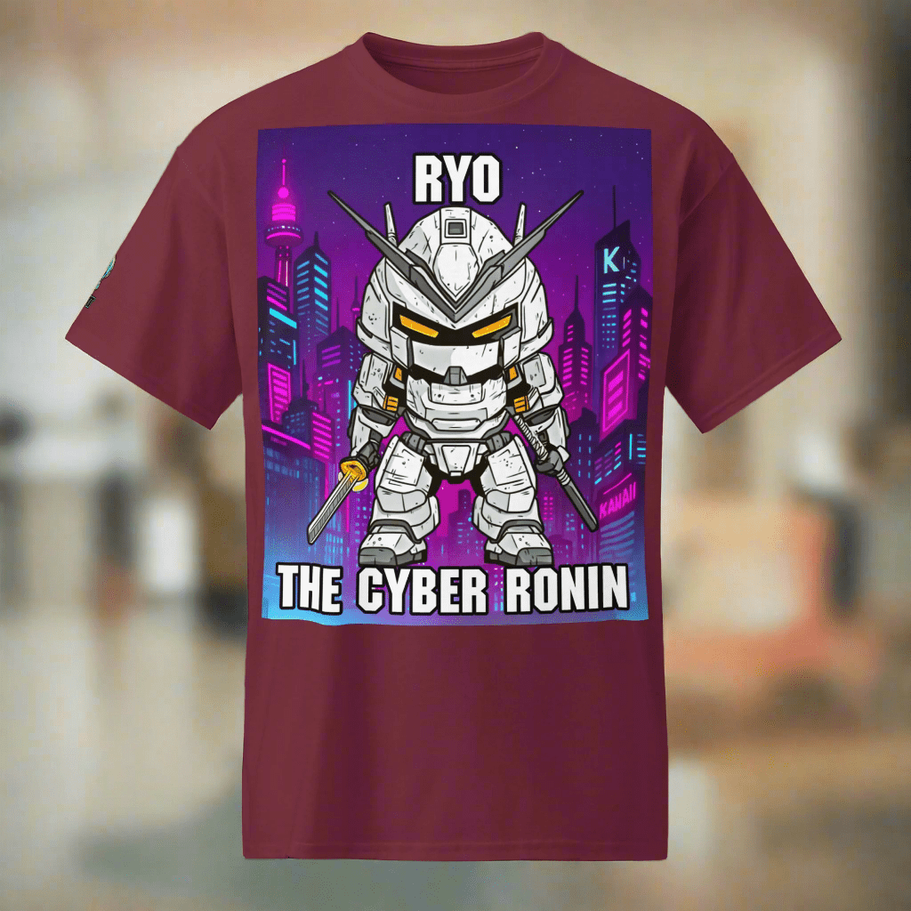 Ryo the Cyber Ronin - Unisex DryBlend T-Shirt - BBairt