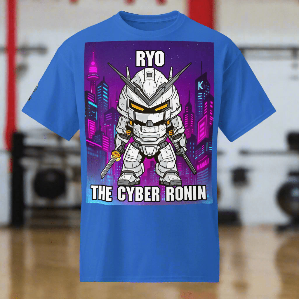Ryo the Cyber Ronin - Unisex DryBlend T-Shirt - BBairt