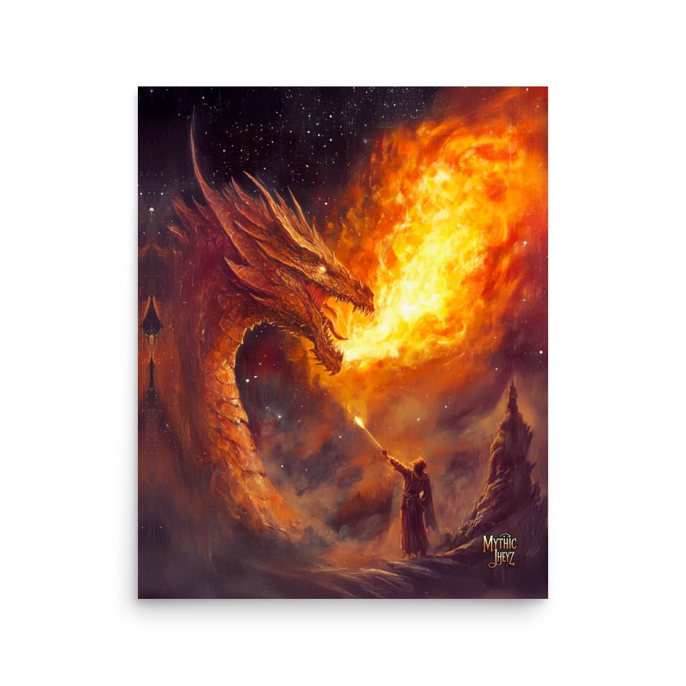 Saint George's Inferno Photo Paper Poster - Mythic Jheyz Collection - BBairt