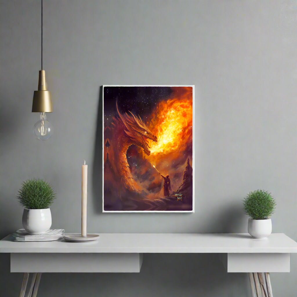 Saint George's Inferno Photo Paper Poster - Mythic Jheyz Collection - BBairt