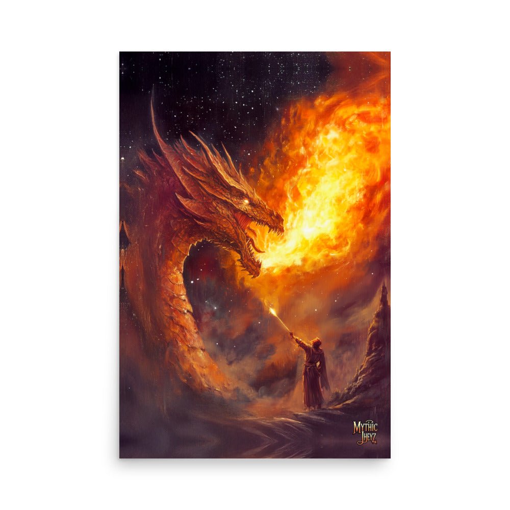 Saint George's Inferno Photo Paper Poster - Mythic Jheyz Collection - BBairt