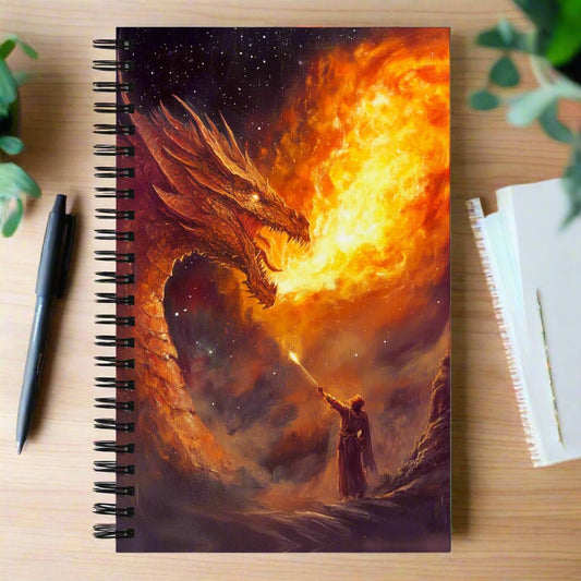 Saint George's Inferno Spiral Notebook - Mythic Jheyz Collection - BBairt