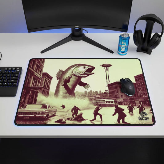 Salmon Surge in Seattle – Desk Mat - BBairt
