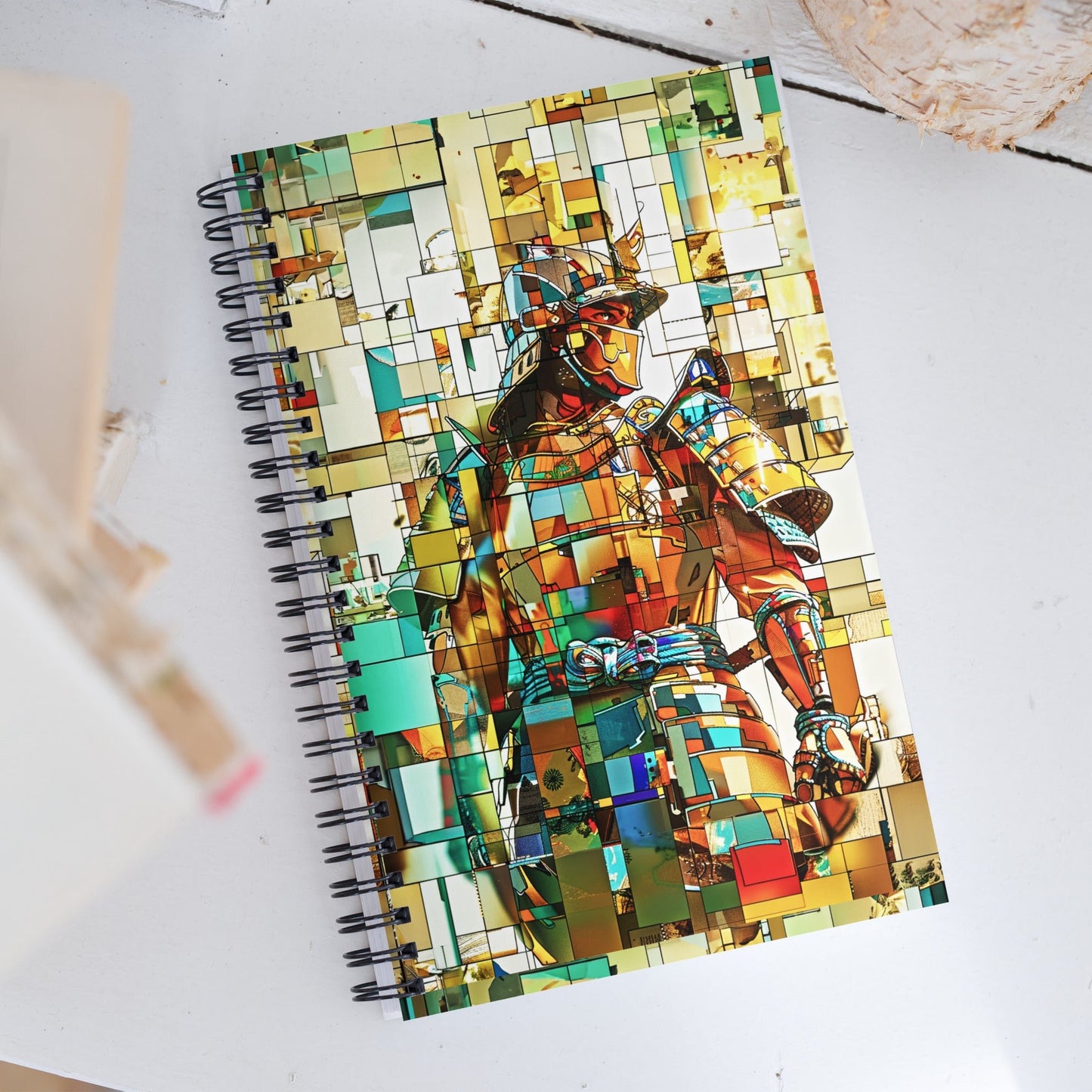 Sentinel of the Crimson Lotus - Spiral notebook - BBairt