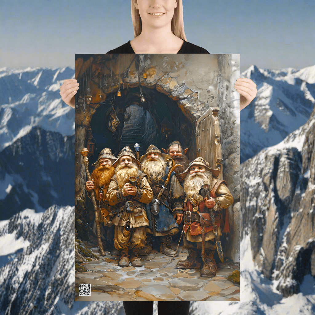 Sentinels of the Lost Mine - Photo paper poster - BBairt