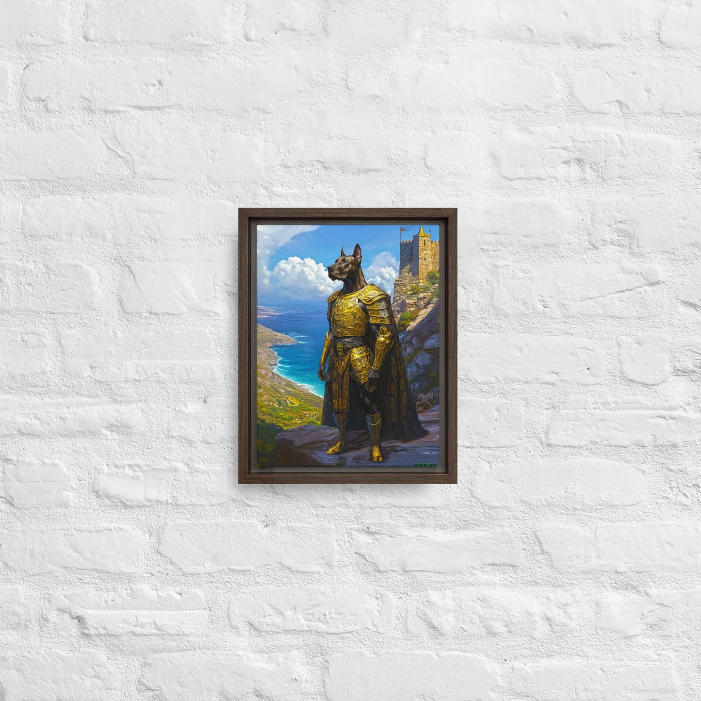 Sir Galathor – Framed Canvas Print - BBairt