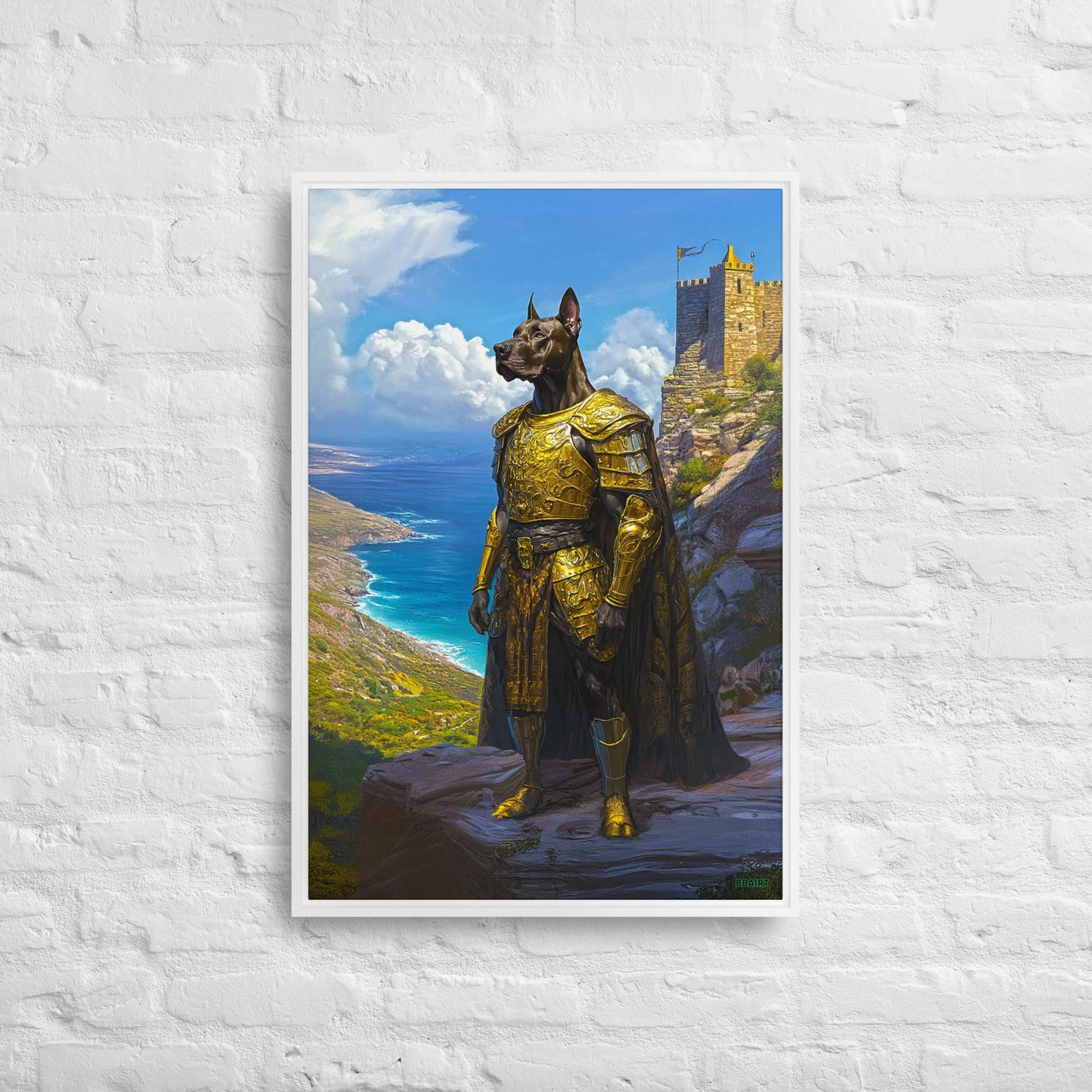 Sir Galathor – Framed Canvas Print - BBairt
