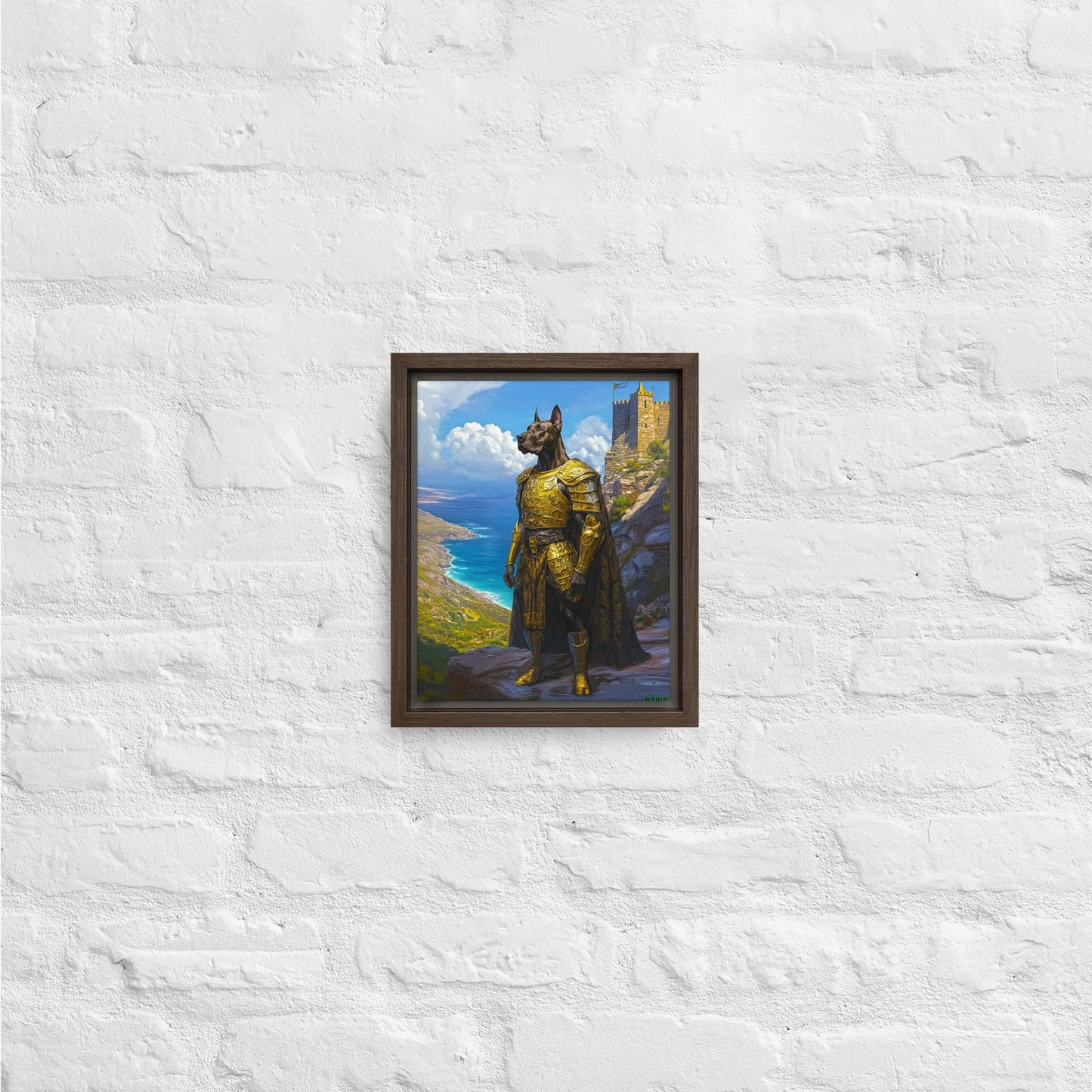 Sir Galathor – Framed Canvas Print - BBairt