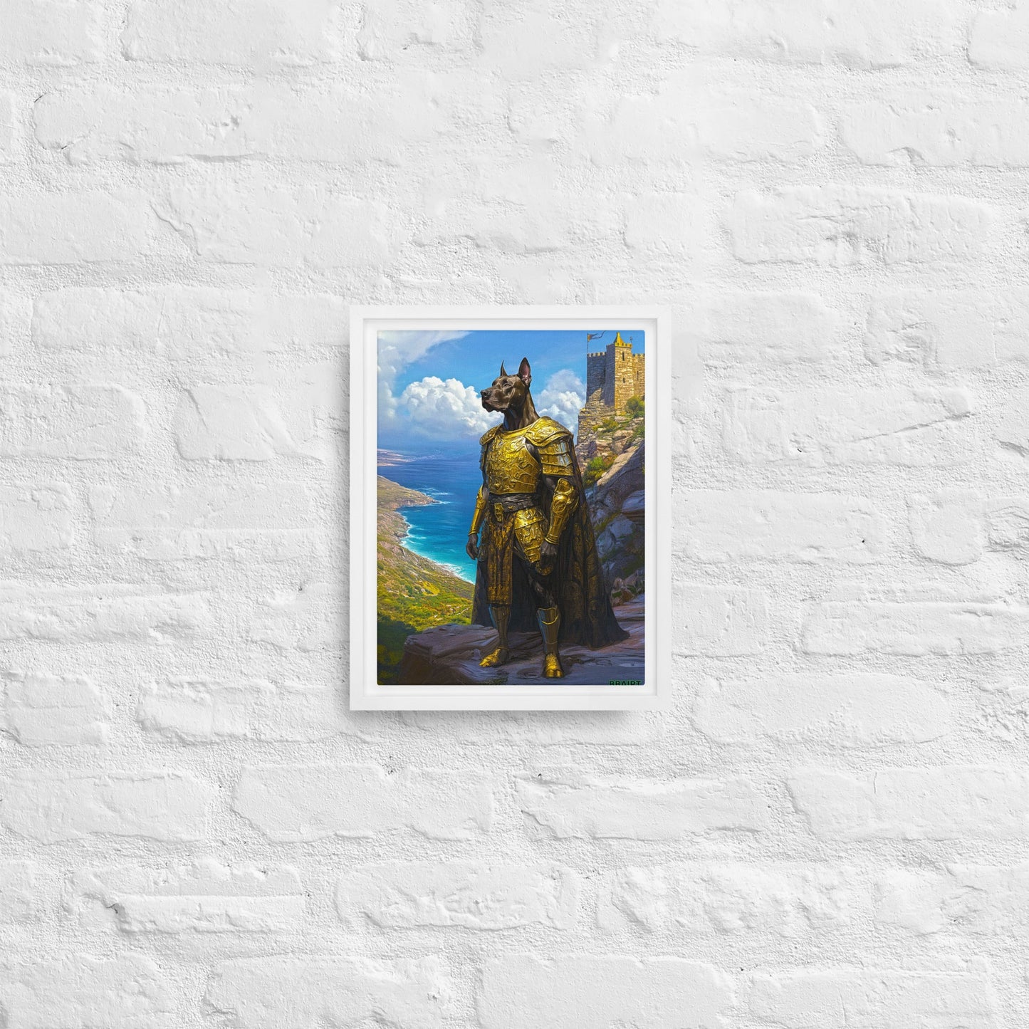 Sir Galathor – Framed Canvas Print - BBairt