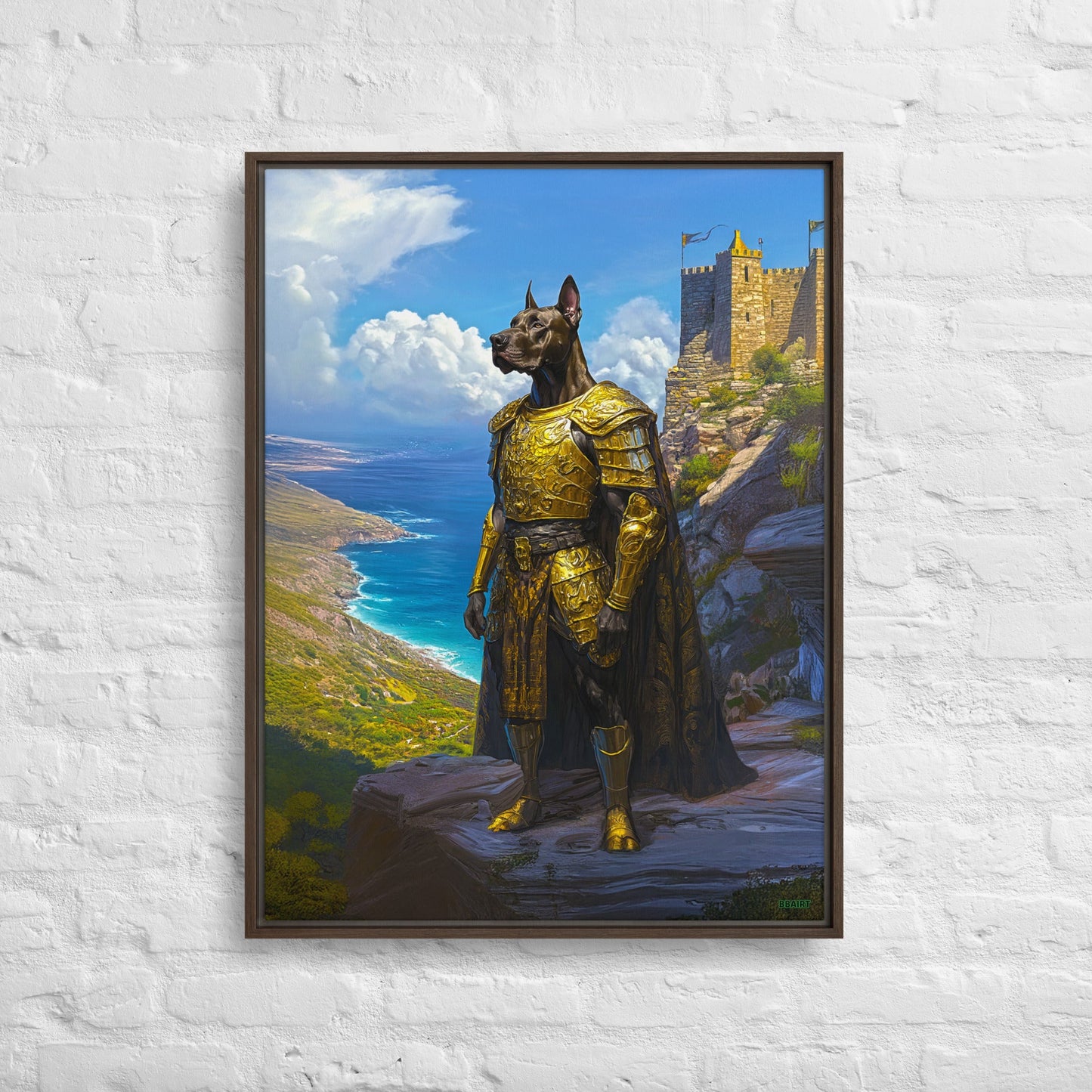 Sir Galathor – Framed Canvas Print - BBairt