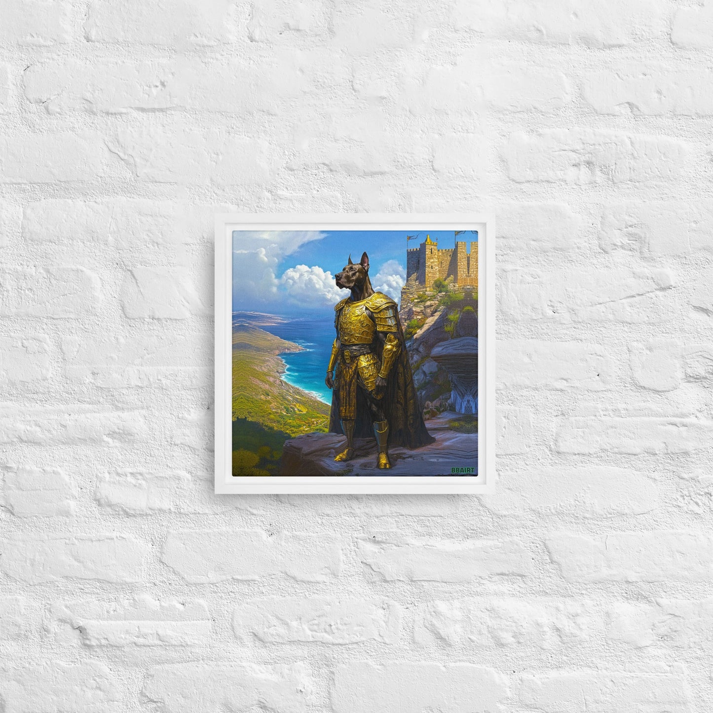 Sir Galathor – Framed Canvas Print - BBairt