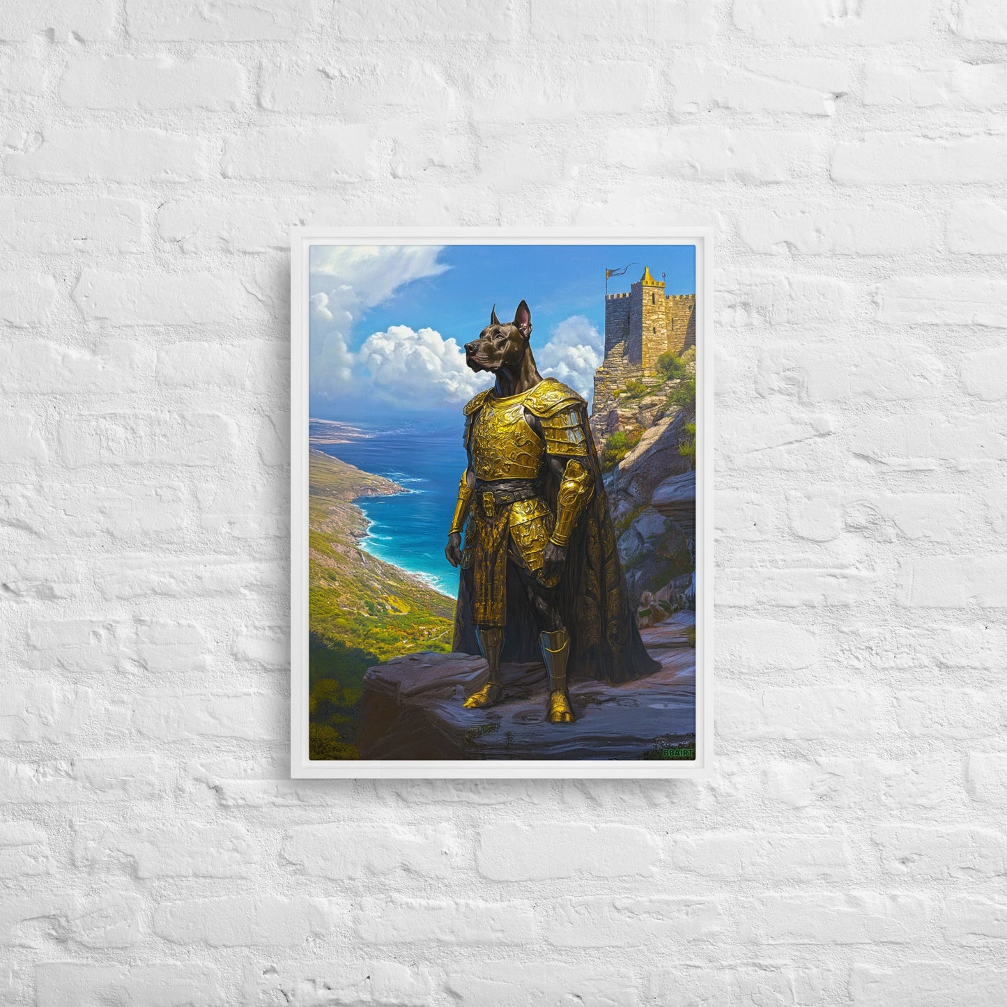 Sir Galathor – Framed Canvas Print - BBairt