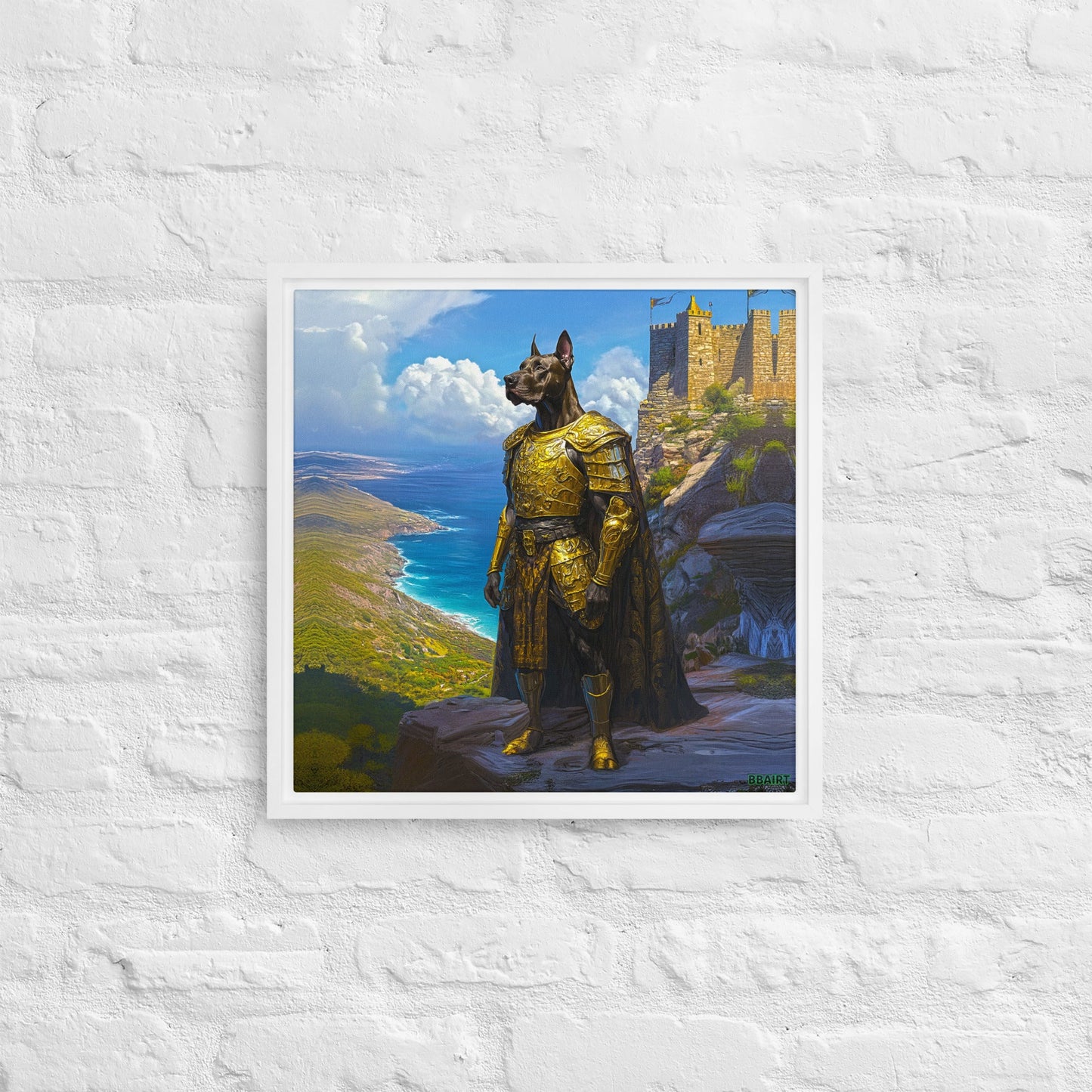 Sir Galathor – Framed Canvas Print - BBairt