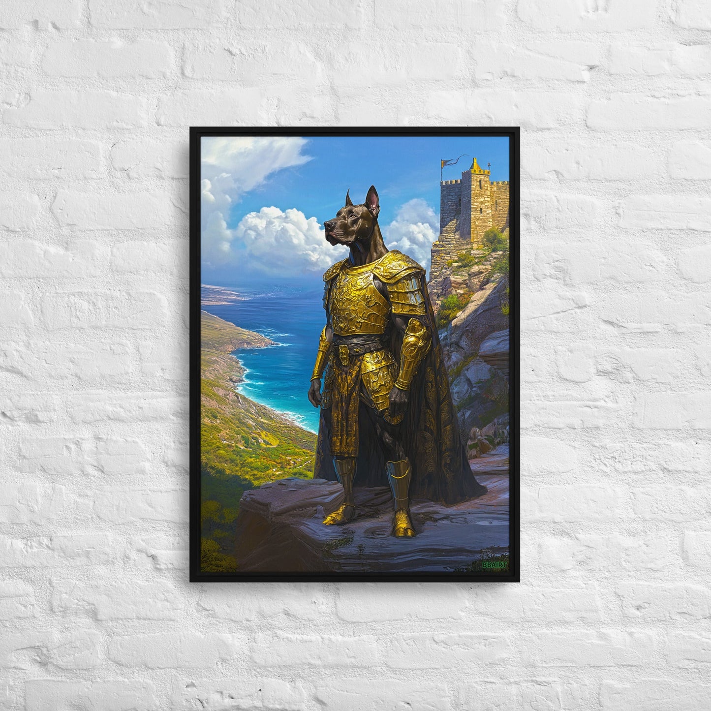 Sir Galathor – Framed Canvas Print - BBairt