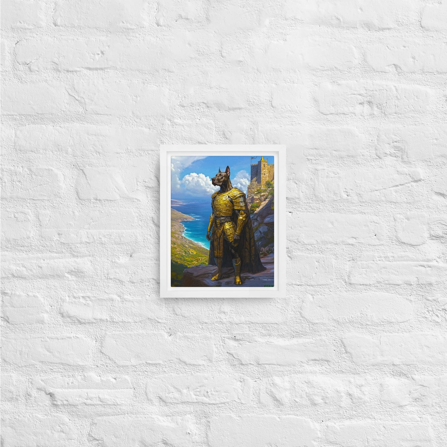 Sir Galathor – Framed Canvas Print - BBairt