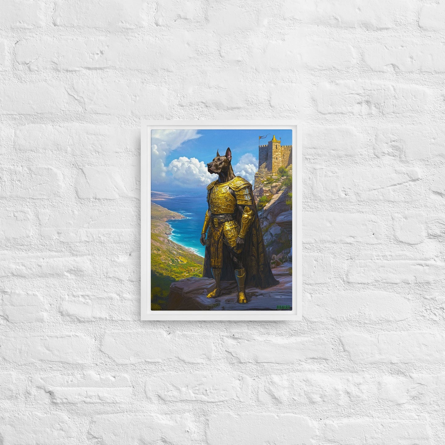 Sir Galathor – Framed Canvas Print - BBairt