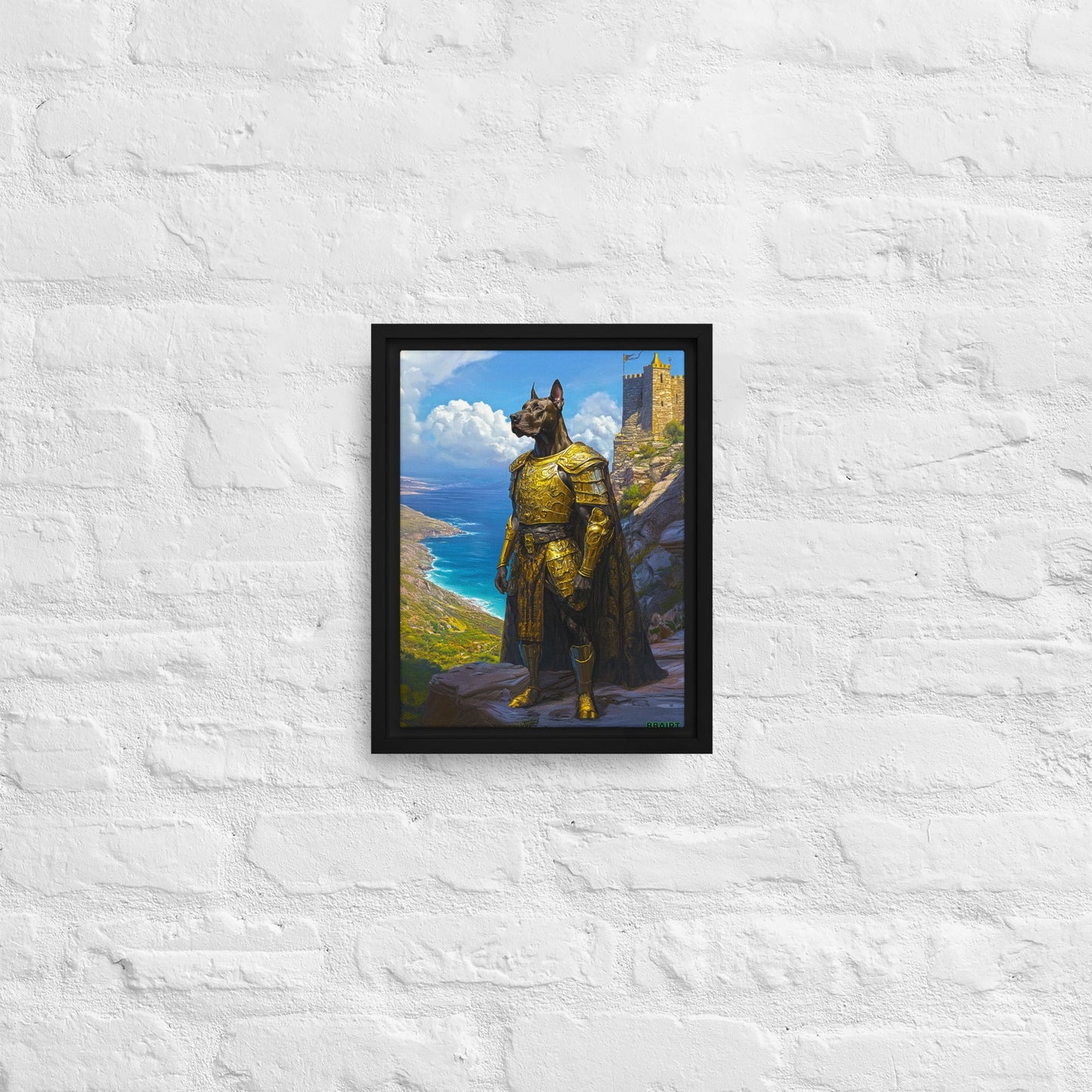 Sir Galathor – Framed Canvas Print - BBairt