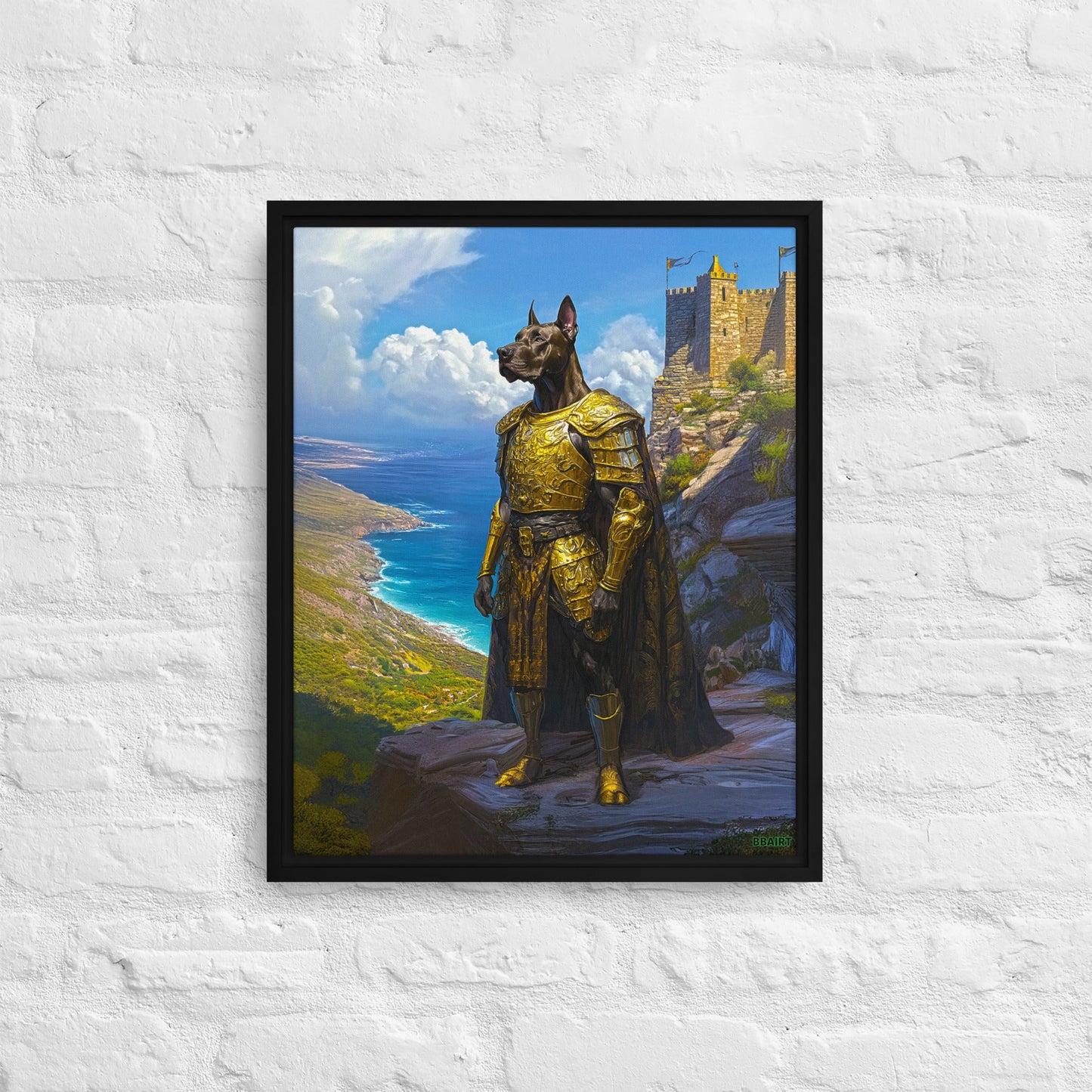 Sir Galathor – Framed Canvas Print - BBairt