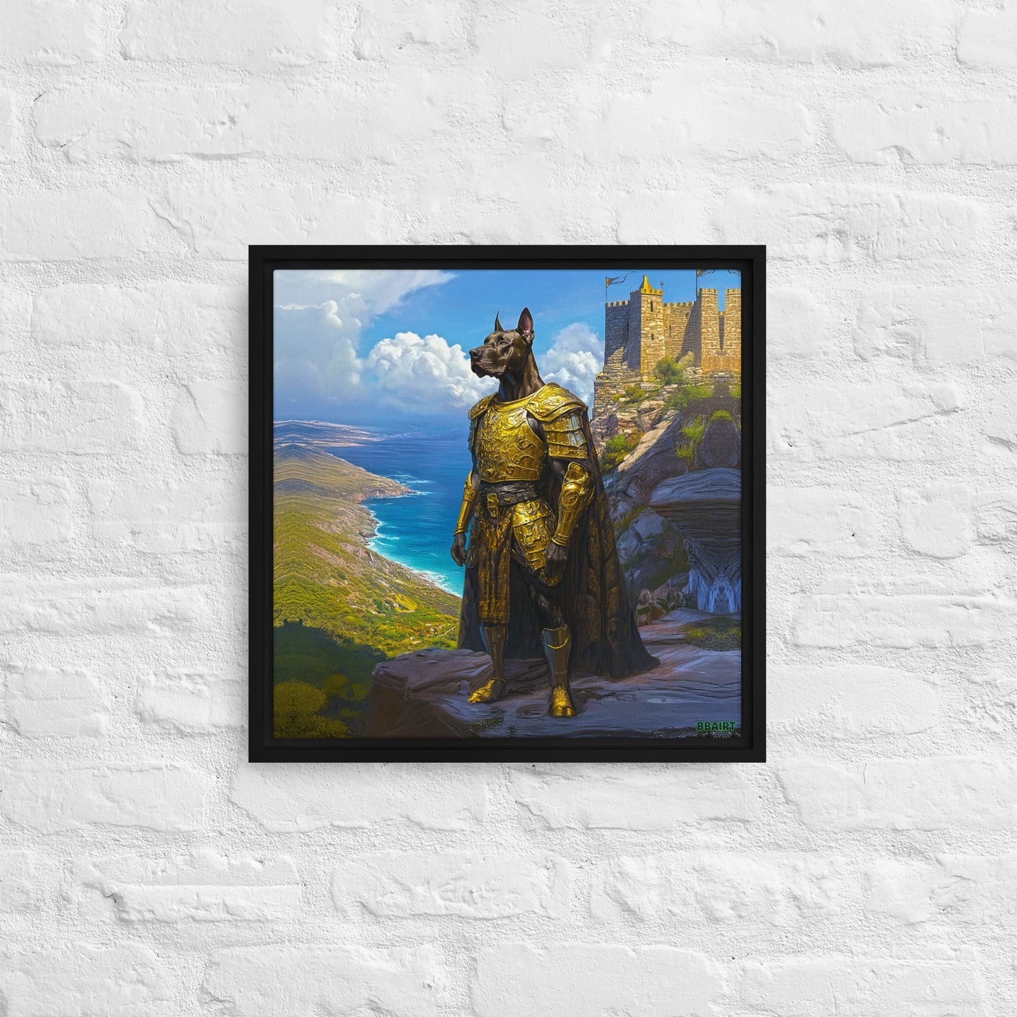 Sir Galathor – Framed Canvas Print - BBairt