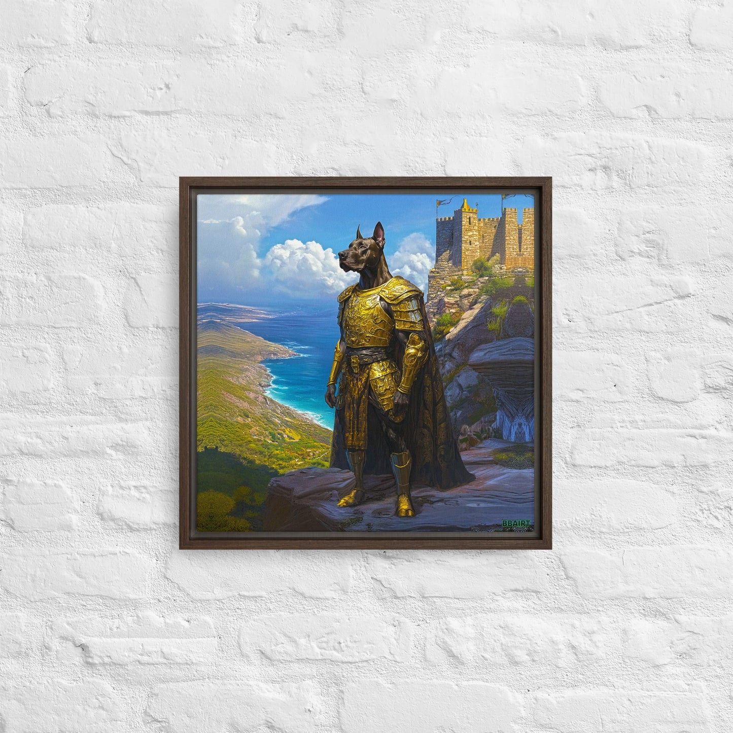 Sir Galathor – Framed Canvas Print - BBairt