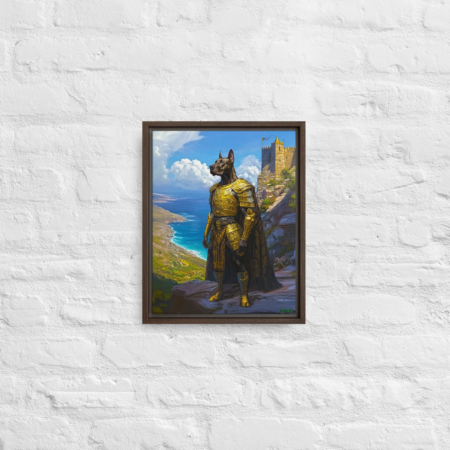 Sir Galathor – Framed Canvas Print - BBairt