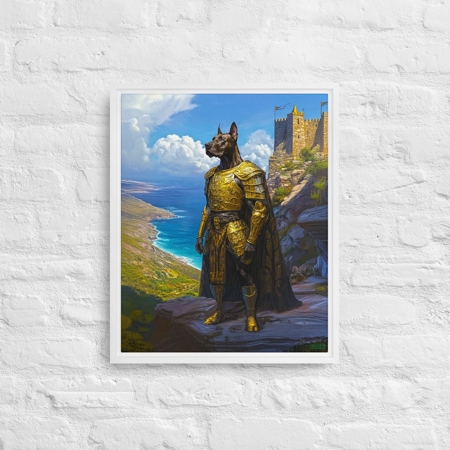 Sir Galathor – Framed Canvas Print - BBairt