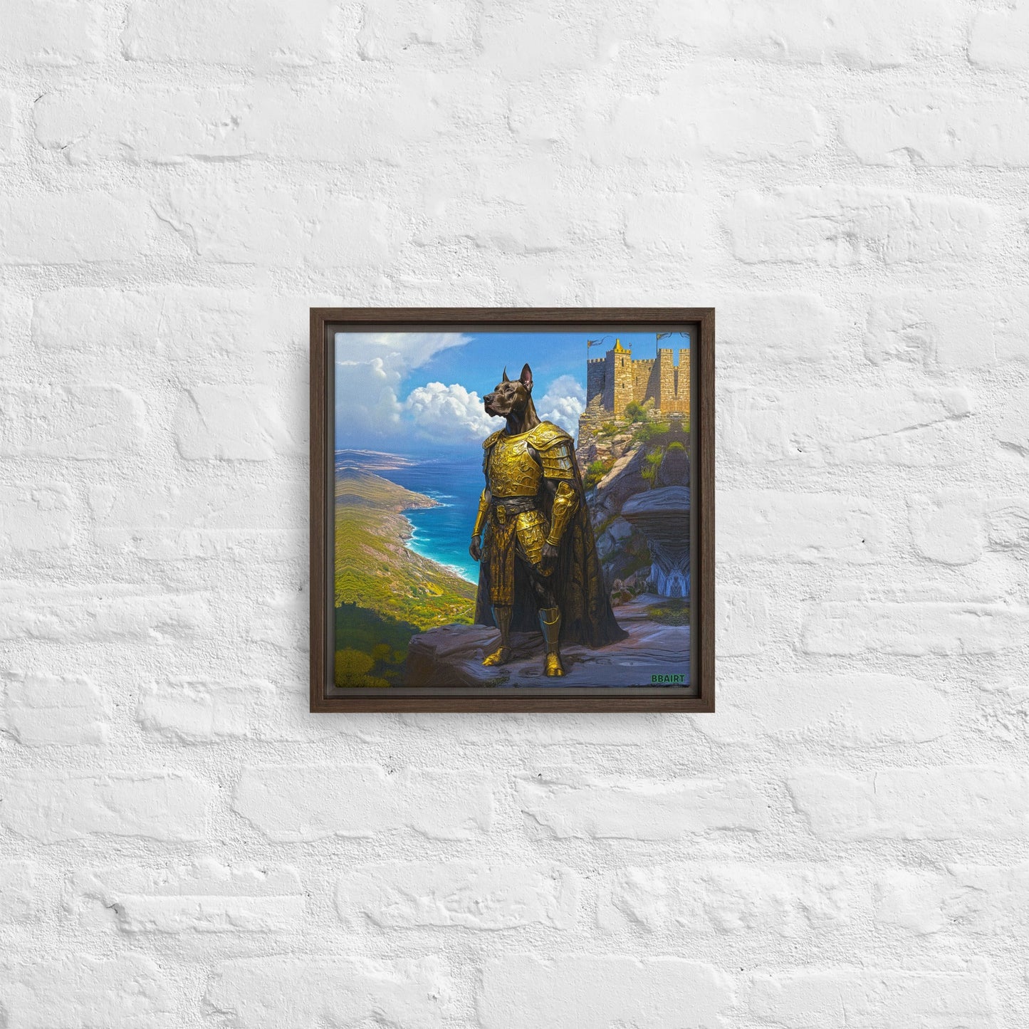 Sir Galathor – Framed Canvas Print - BBairt