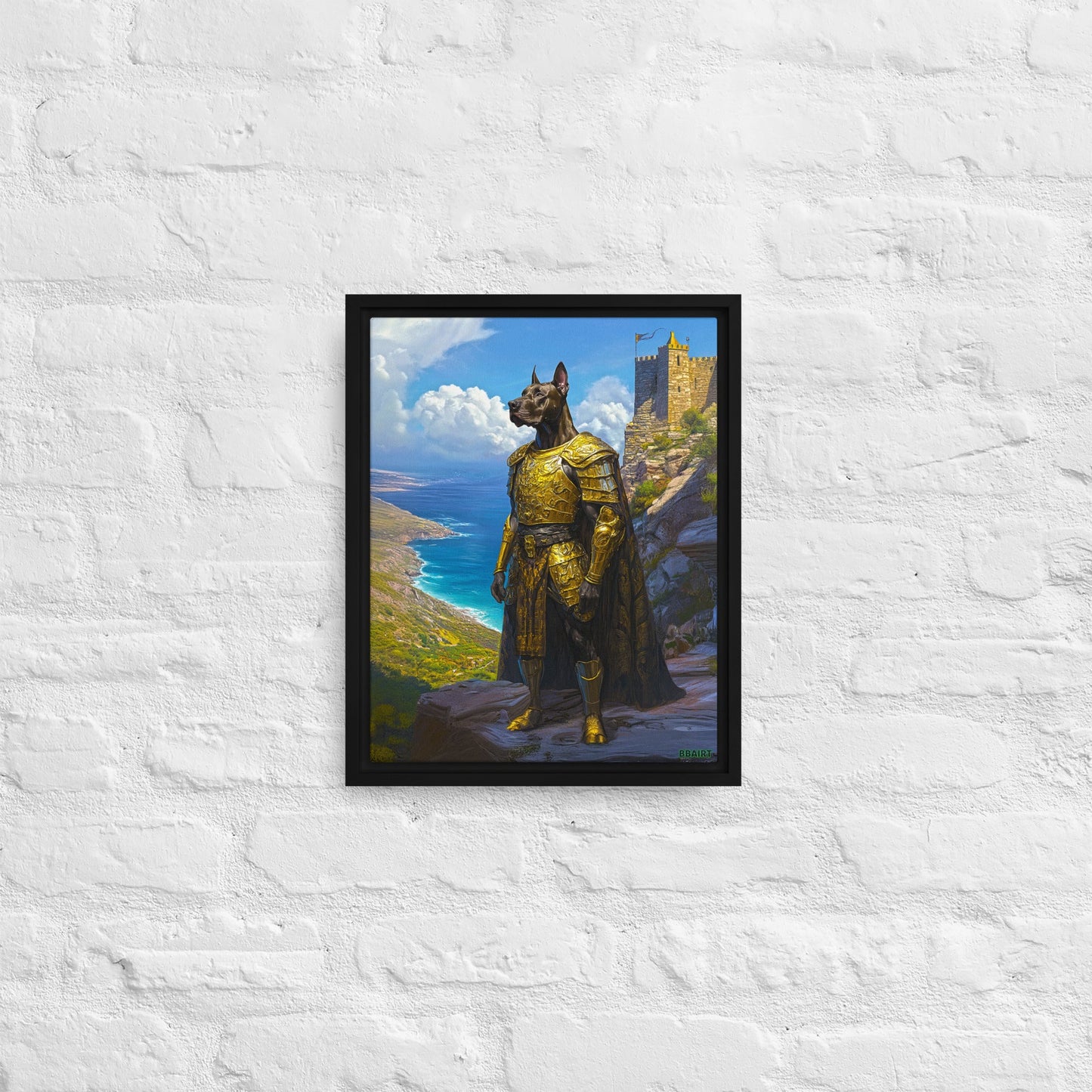 Sir Galathor – Framed Canvas Print - BBairt