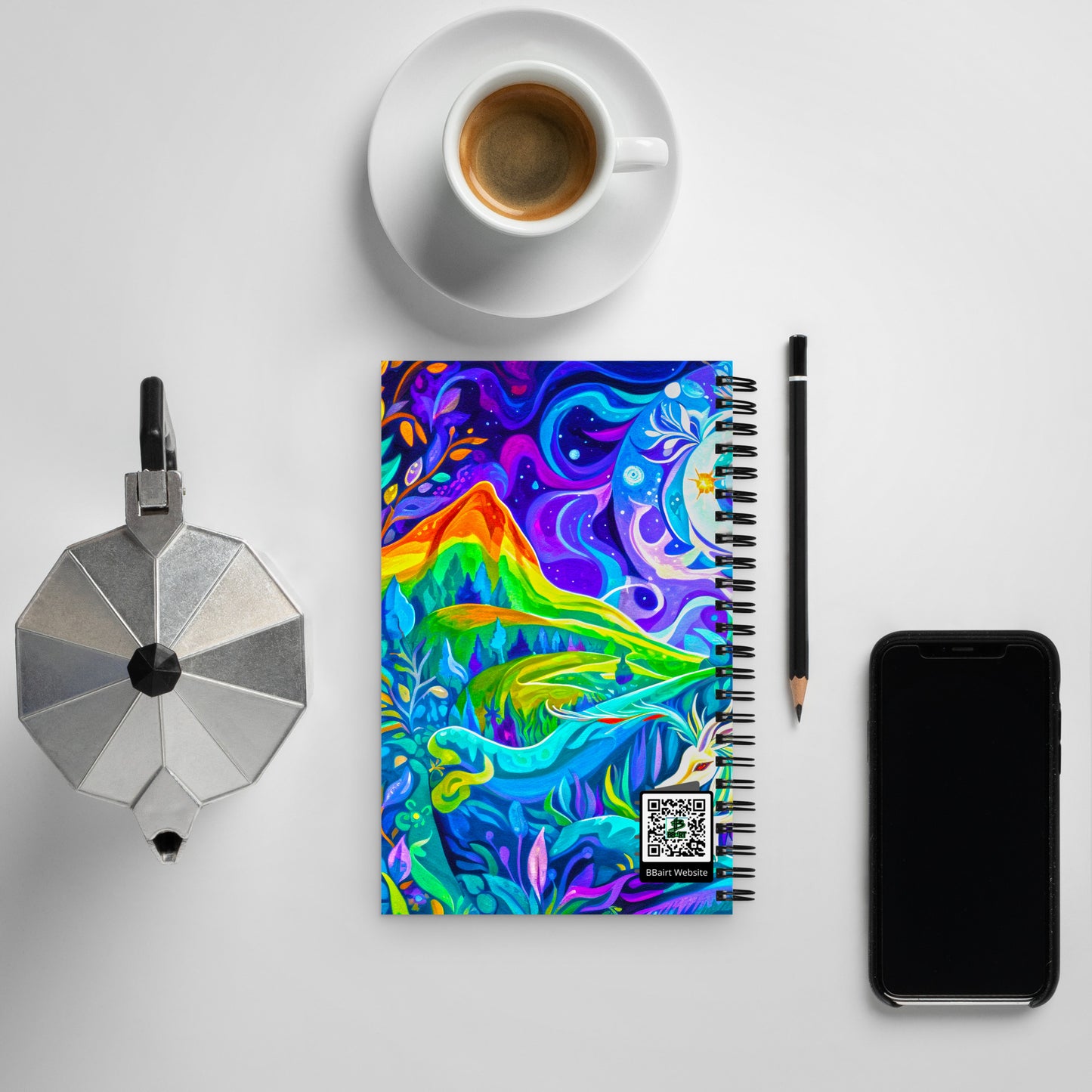 Foilage of Wonder - Spiral notebook