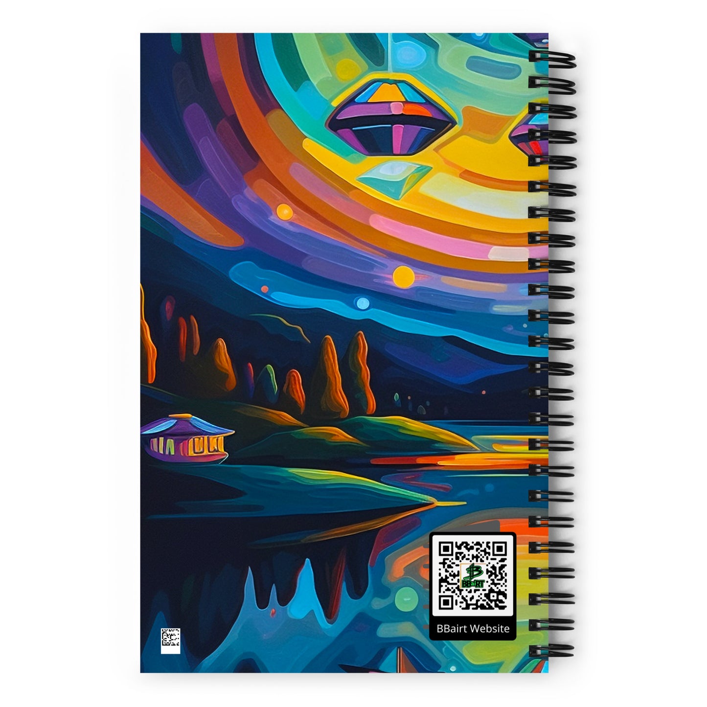 Visitors at Lakeside Haven - Spiral notebook