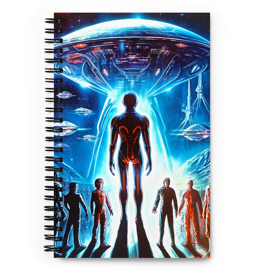 Celestial Visitors - Spiral notebook