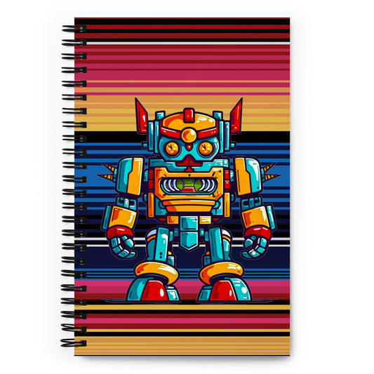 Robo-Warrior Vanguard - Spiral notebook