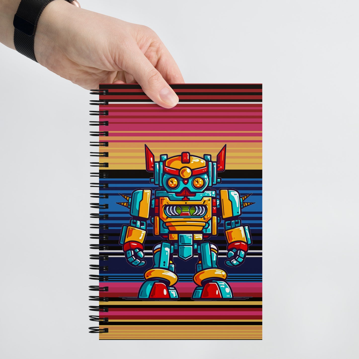 Robo-Warrior Vanguard - Spiral notebook