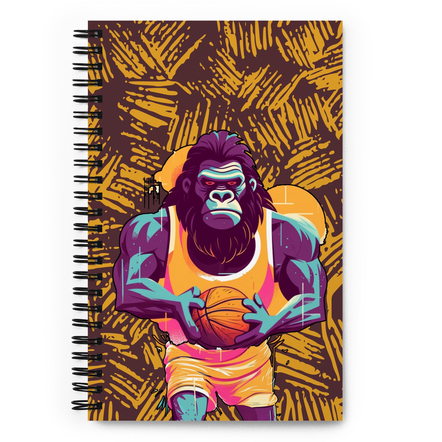 Hoops Hominid - Spiral notebook