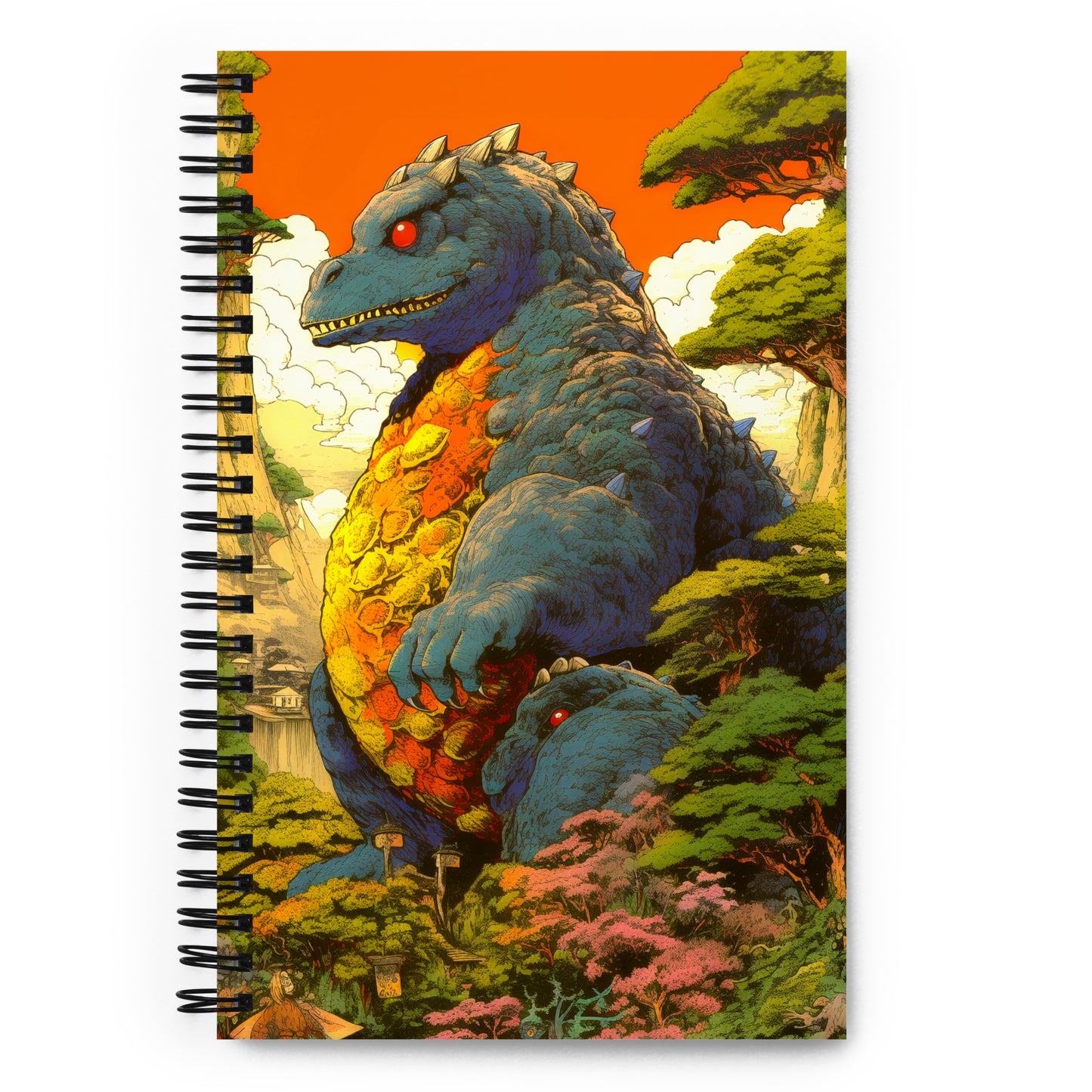 Eggora the Gentle Kaiju - Spiral notebook