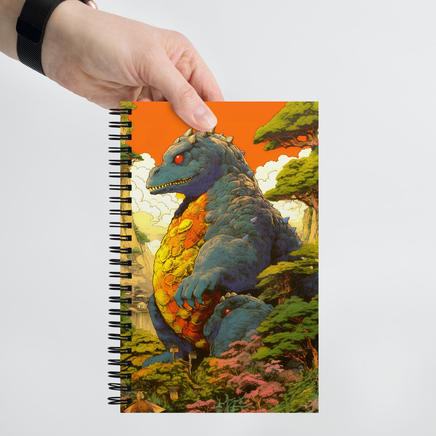 Eggora the Gentle Kaiju - Spiral notebook