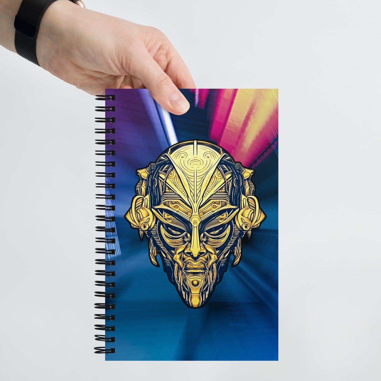 The Mask of Wisdom: Alden - Spiral notebook