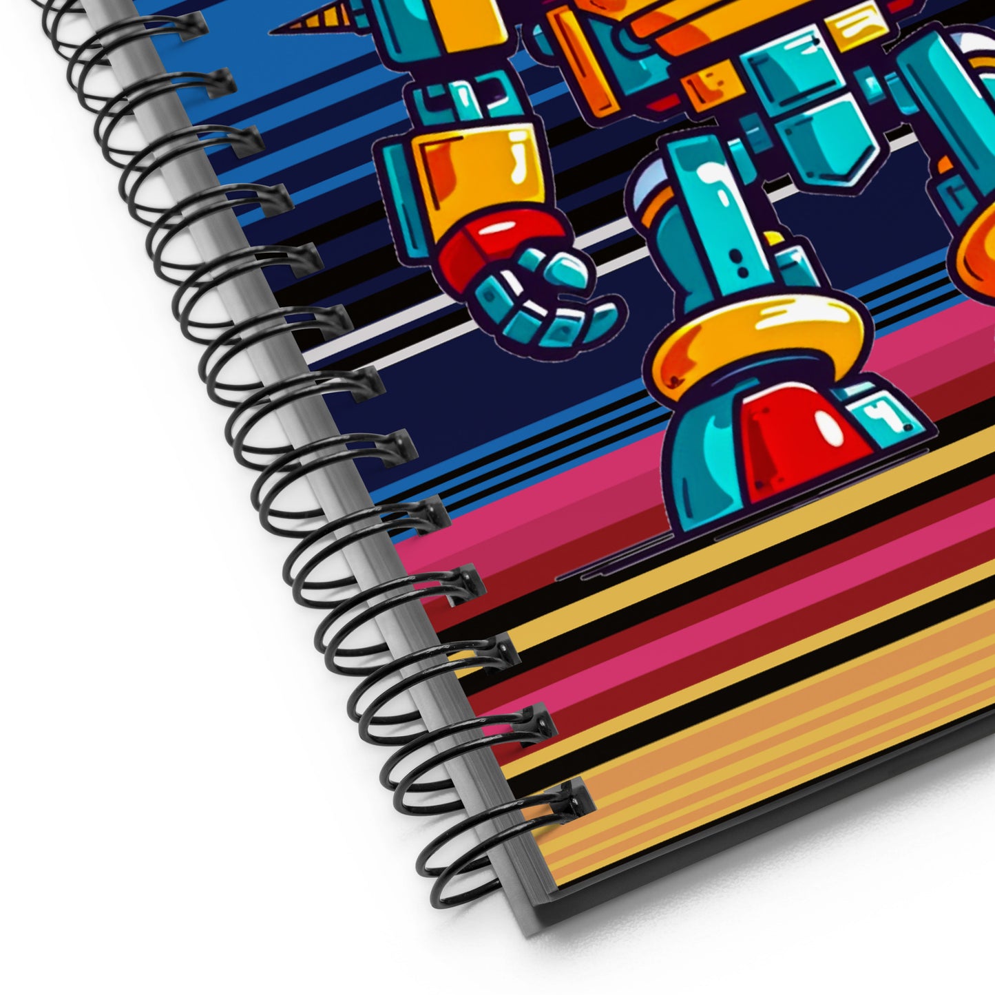 Robo-Warrior Vanguard - Spiral notebook