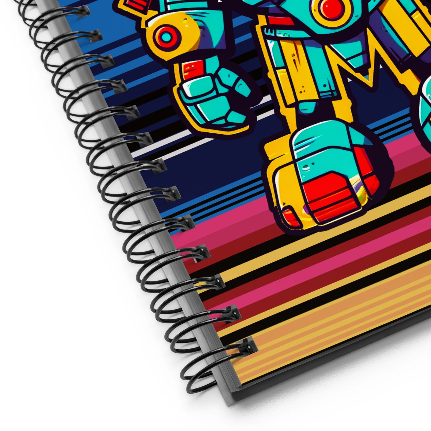 Mech Bushido Guardian - Spiral notebook