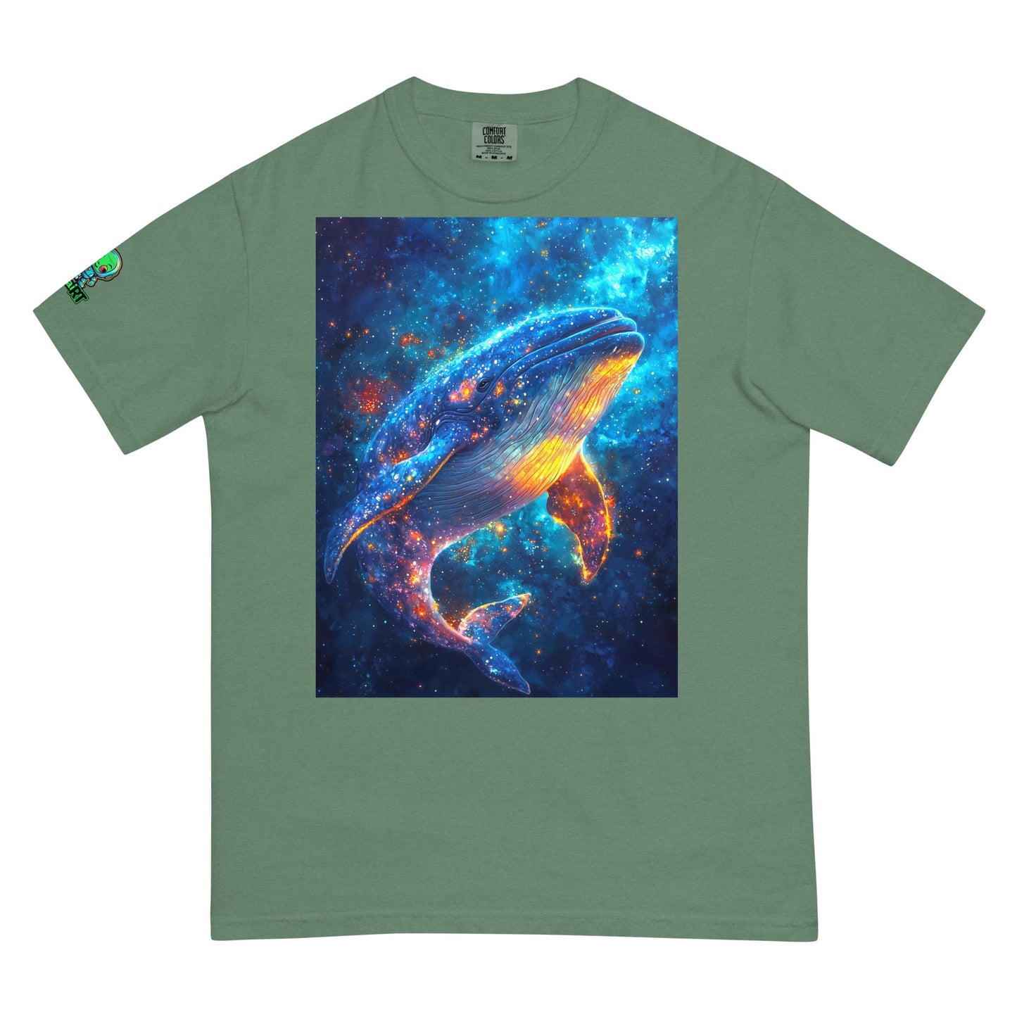 Stellar Whale - Unisex garment - dyed heavyweight t-shirt - BBairt