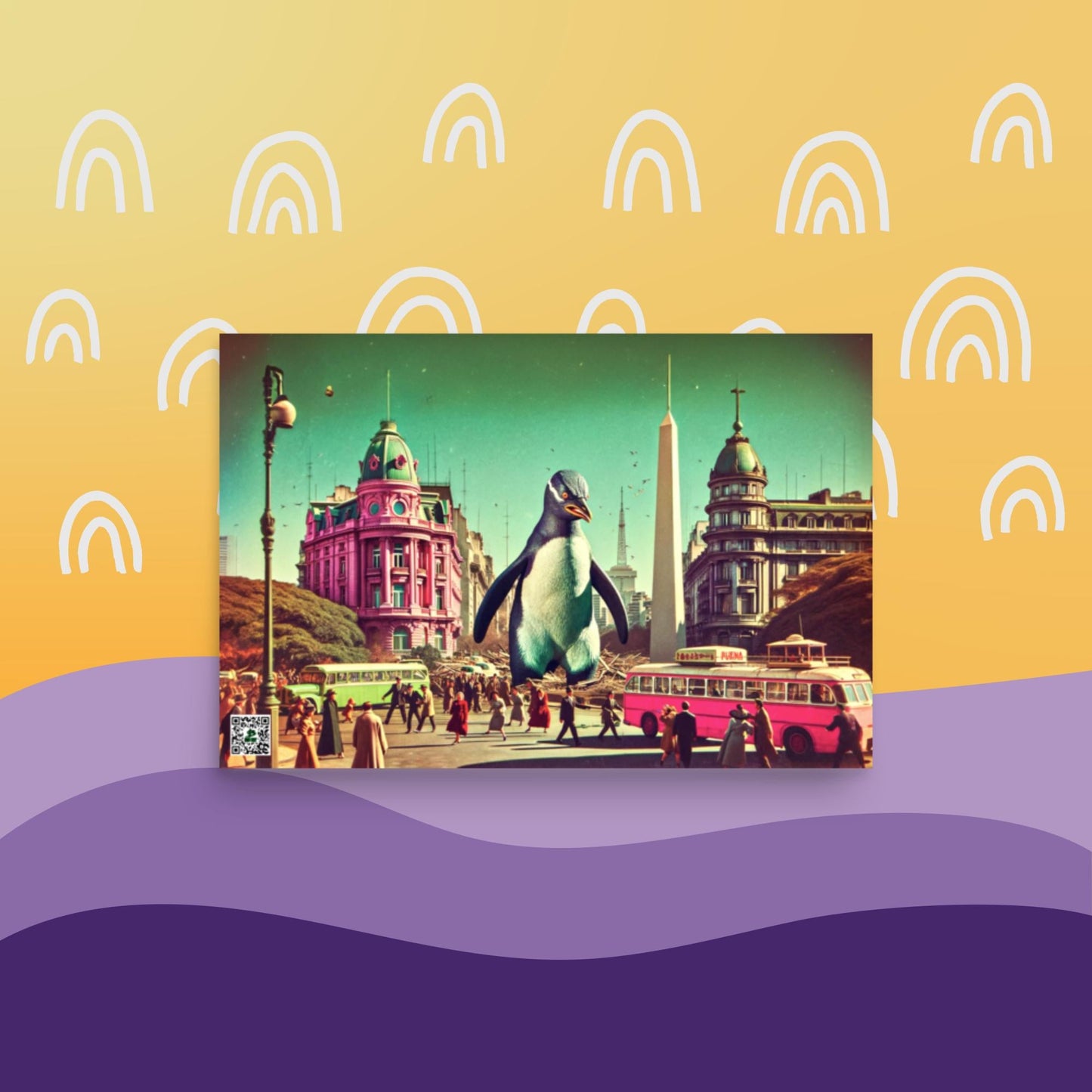 Tango of the Antarctic Monarch - Photo paper poster - BBairt