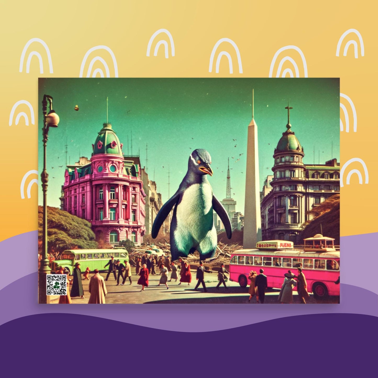 Tango of the Antarctic Monarch - Photo paper poster - BBairt