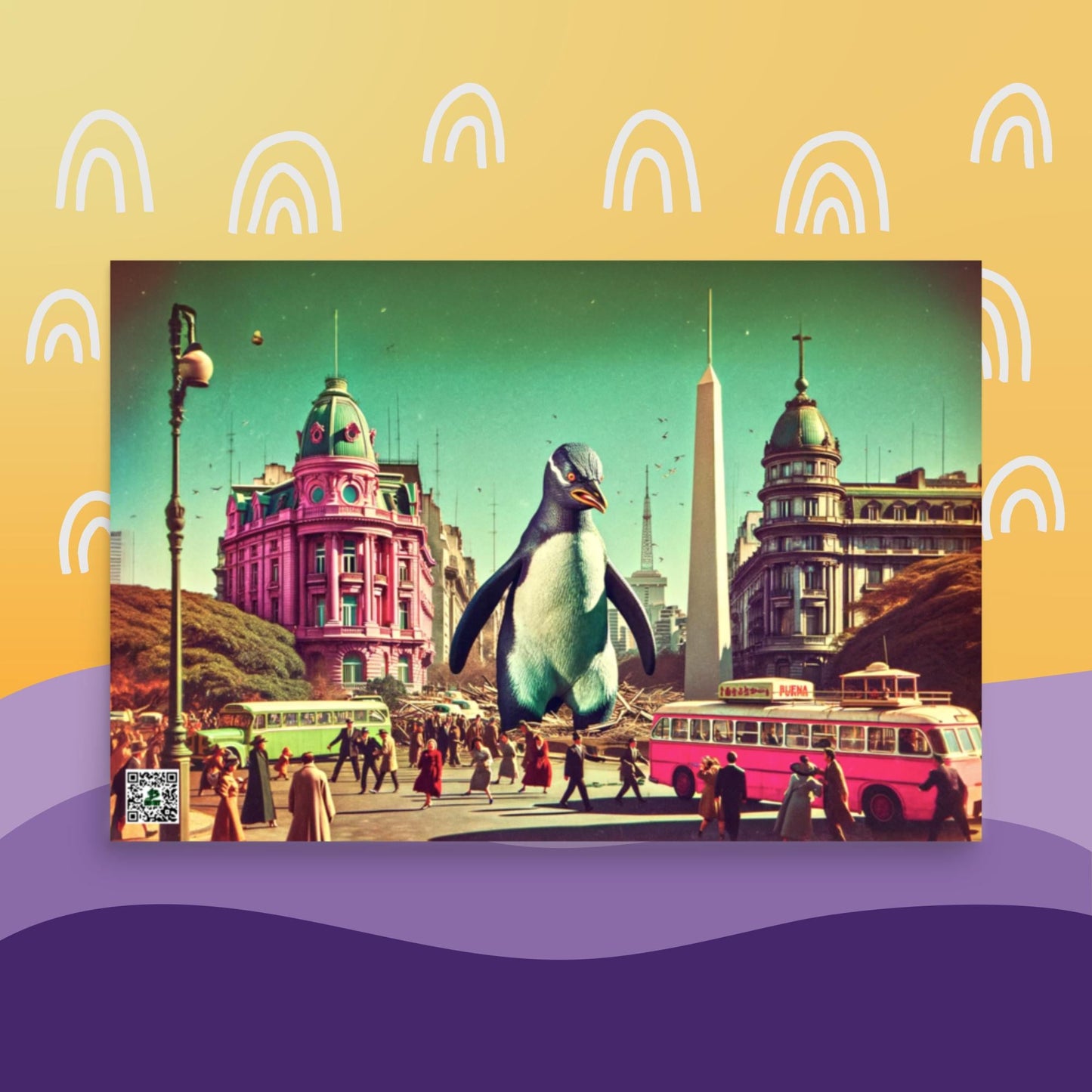 Tango of the Antarctic Monarch - Photo paper poster - BBairt